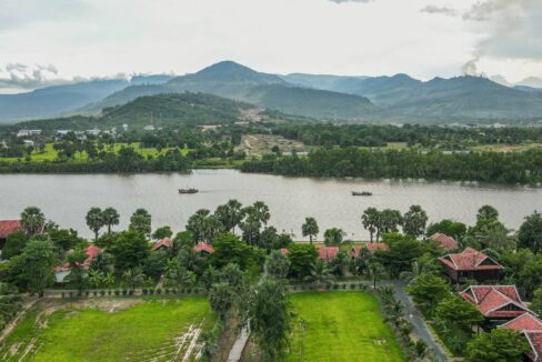 Kampot Riverside Resort & Potential land for sale in Kampot River Bank - Kampot river