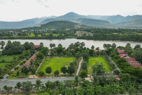 Kampot Riverside Resort & Potential land for sale in Kampot River Bank - Stunning view of River & Mountain