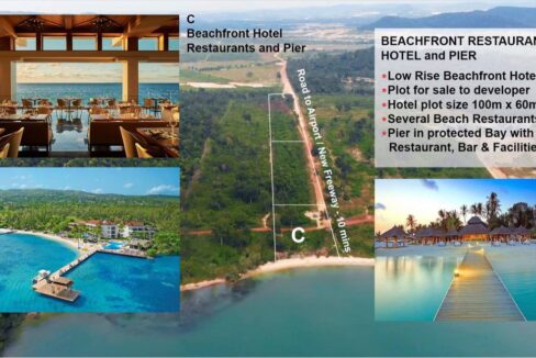 Beachfront land for sale Ream - ShihanoukVille- Lot C