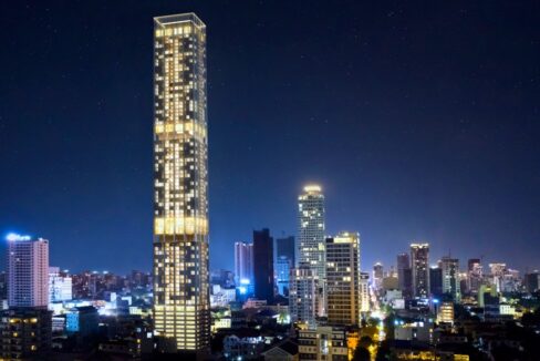 j-tower3-Phnom Penh-Night