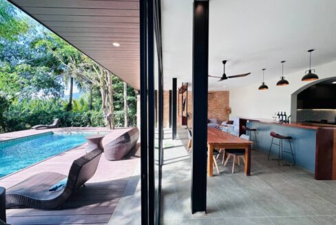 Modern European-Style Villa for Sale on Kampot Riverbank pool