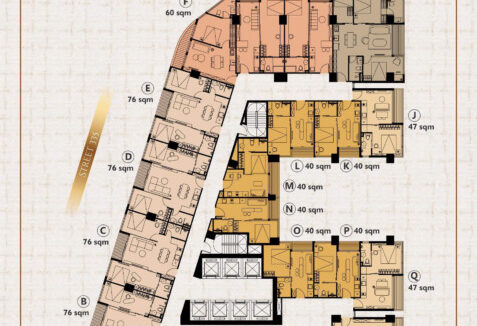 Time Square 7 Condo – Your Gateway to Luxury Living in Phnom Penh Floor Plan
