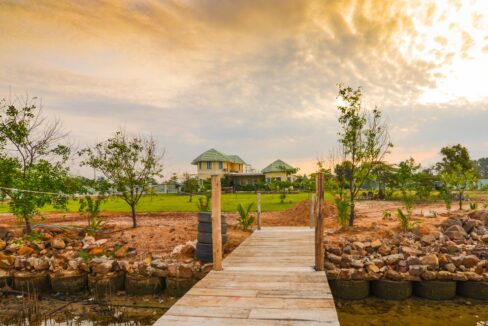 Waterfront Villa For Sale in Kampot Bridge on Water