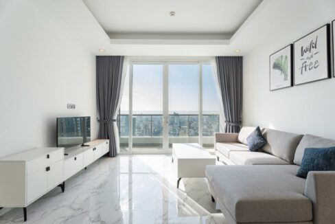 Living Area Luxury Condo for sale at J Tower 2, BKK1