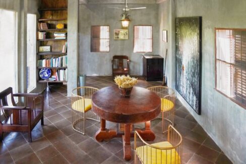 Wooden House Study Room Library