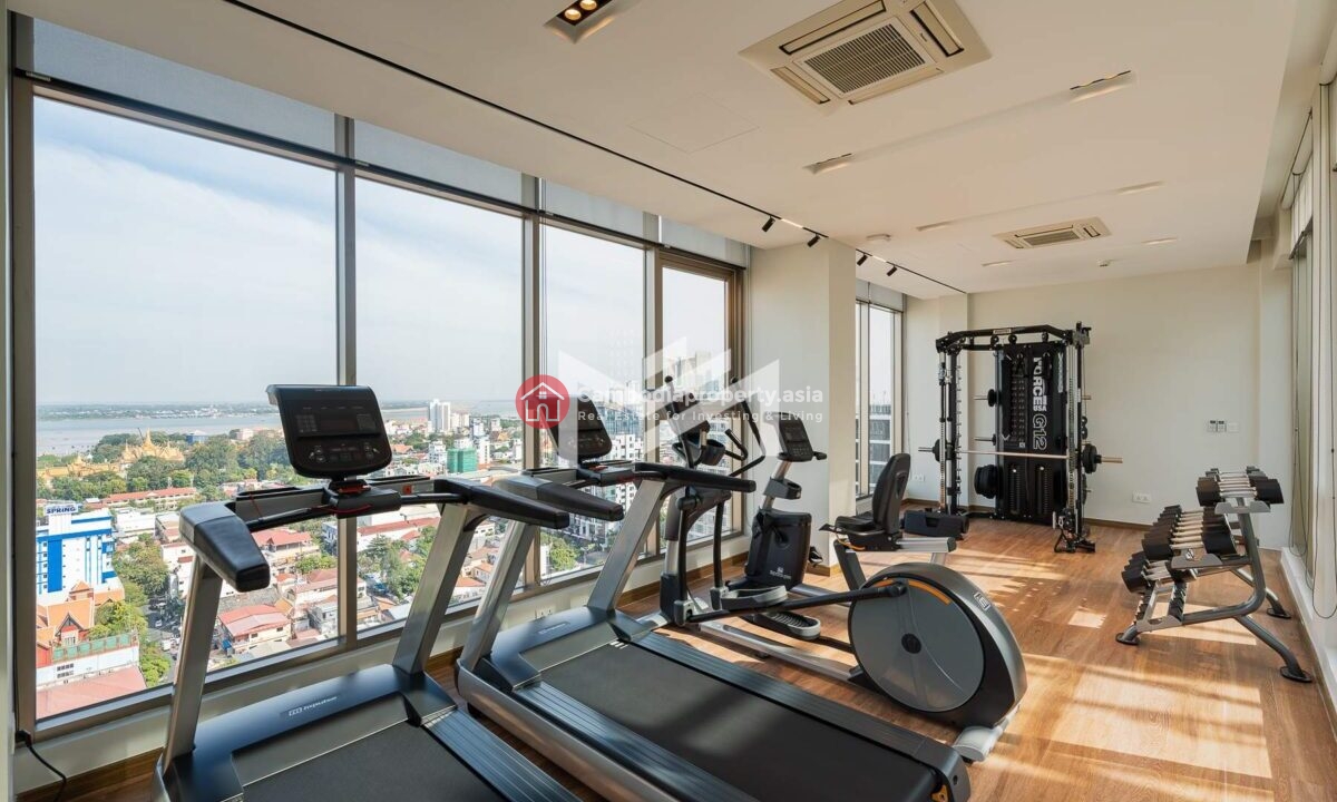 Grace Residence 2-Bedroom Corner Unit for Sale in Daun Penh, Phnom Penh Gym