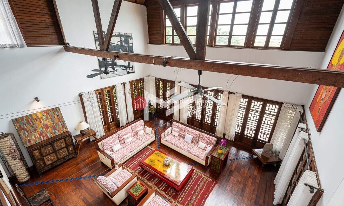 Khmer-Style 7-Bedroom Riverfront Villa for Sale in Chbar Ampov, Phnom Penh