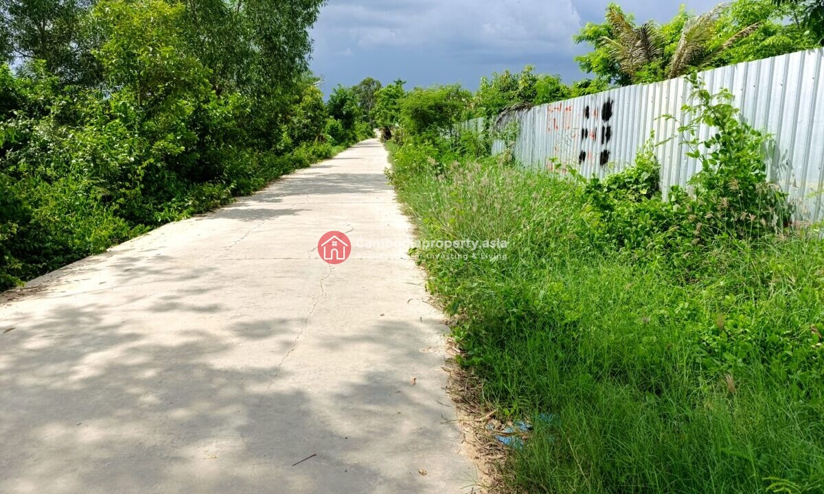 Land for Sale in Sangkat Tien, Dangkao concret road