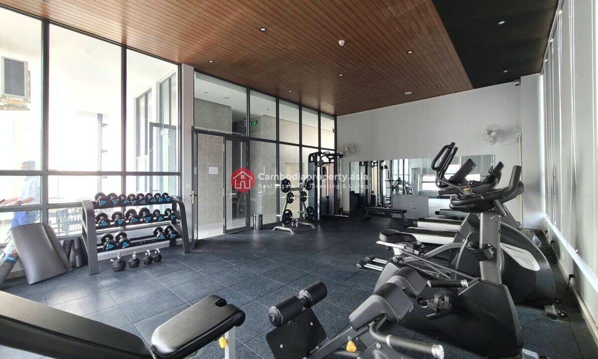 Modern 2-Bedroom Condo for Rent in Boeng Trabek – Prime Location Between Russian Market & BKK Gym Fitness