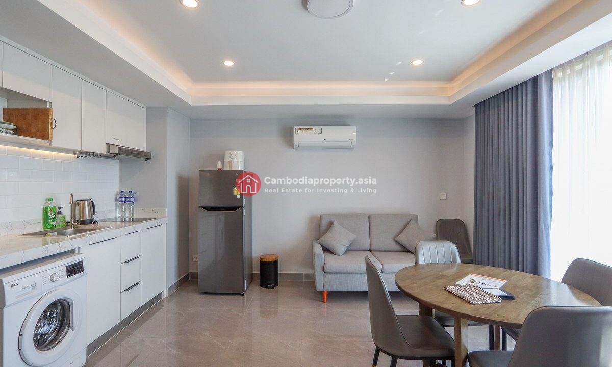 Modern 2-Bedroom Condo for Rent in Boeng Trabek – Prime Location Between Russian Market & BKK Kitchen