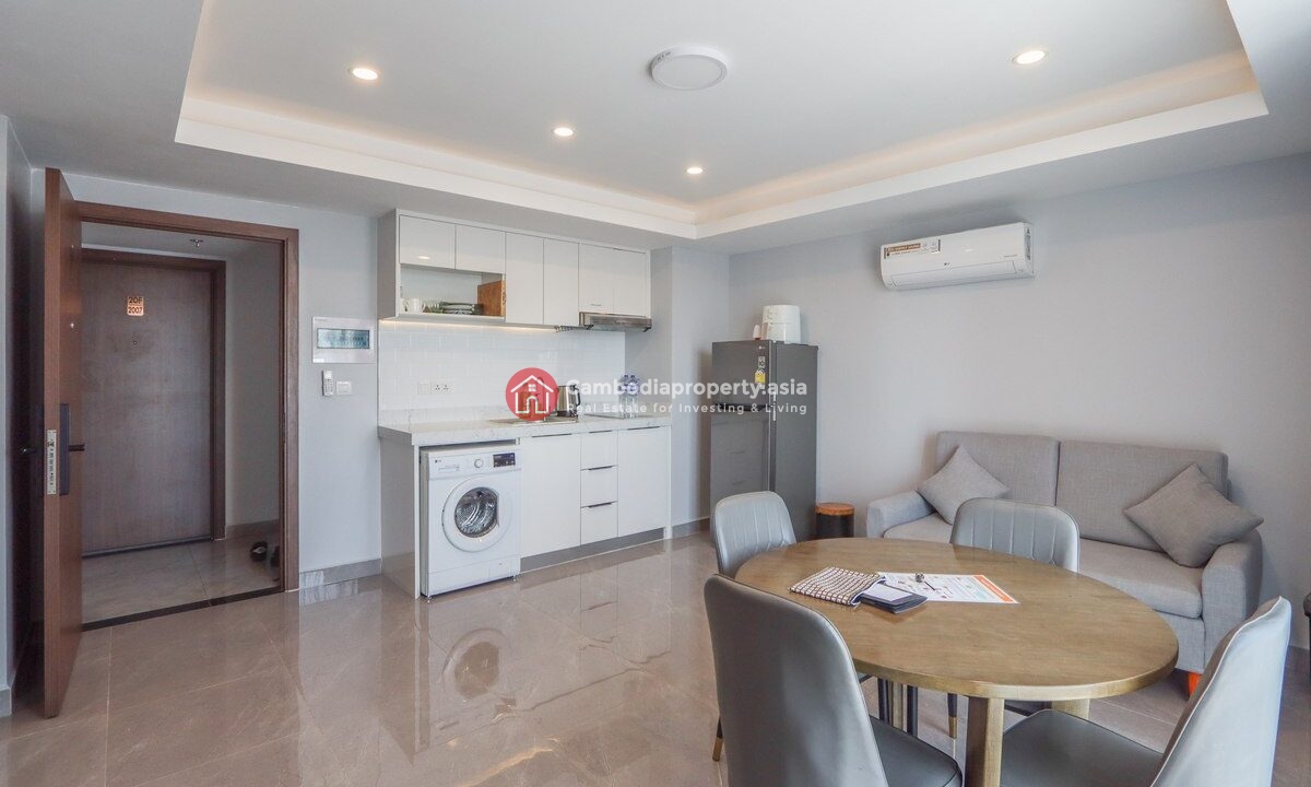 Modern 2-Bedroom Condo for Rent in Boeng Trabek – Prime Location Between Russian Market & BKK Living Area