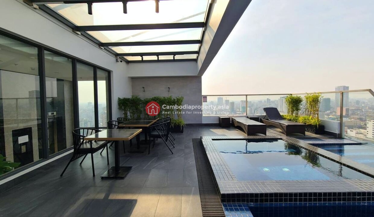 Modern 2-Bedroom Condo for Rent in Boeng Trabek – Prime Location Between Russian Market & BKK Swimming Pool