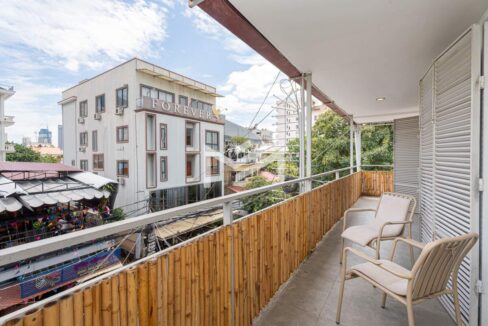 Renovated Flat & Studio for Sale in Phnom Penh Balcony