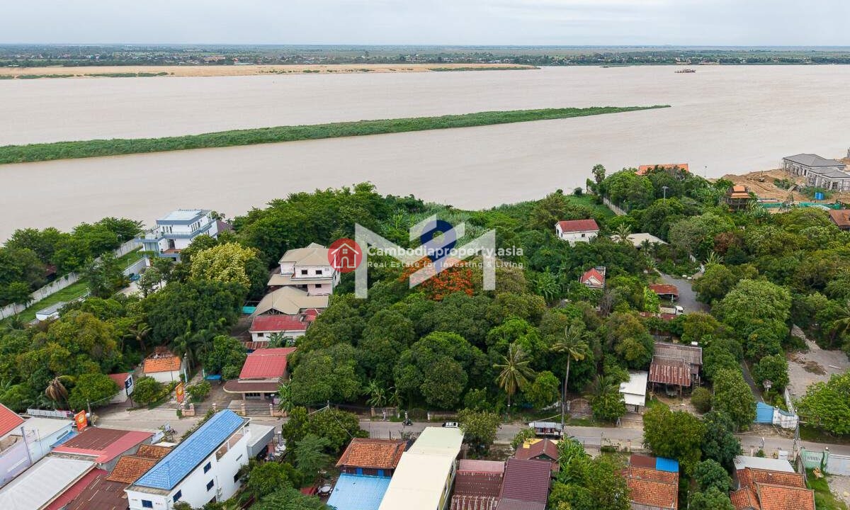 Riverfront Land for Sale 3,574 Sqm in Chbar Ampov, Phnom Penh $1.07M