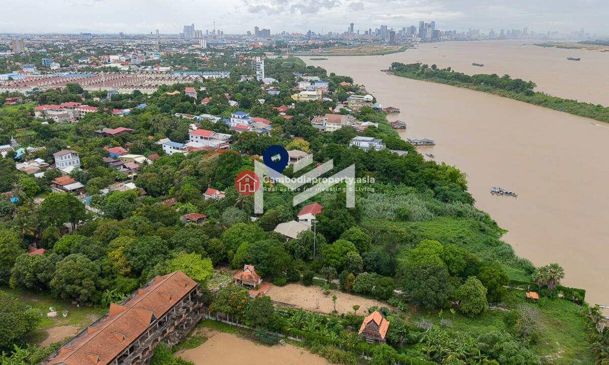 Riverfront Land for Sale 3,574 Sqm in Chbar Ampov, Phnom Penh $1.07M Holiday Home Investment Opportunity
