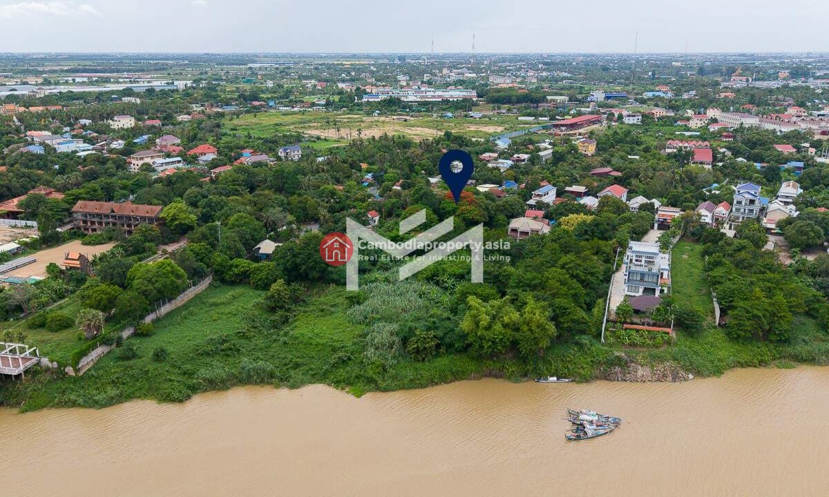 Riverfront Land for Sale 3,574 Sqm in Chbar Ampov, Phnom Penh $1.07M River