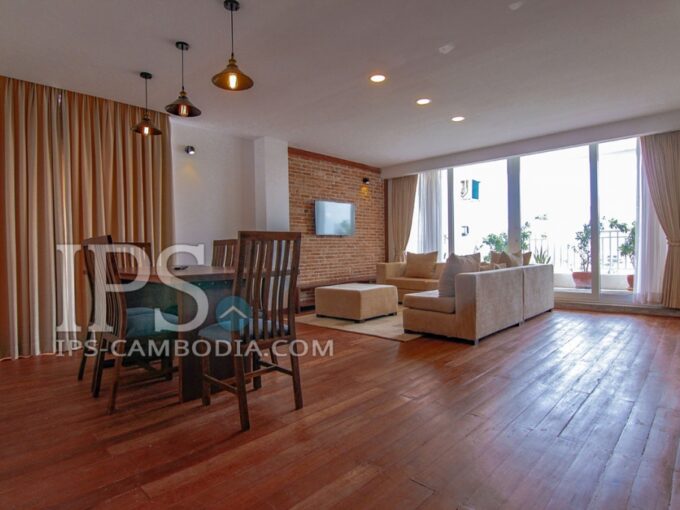 1 Bedroom Serviced Penthouse For Rent - BKK1