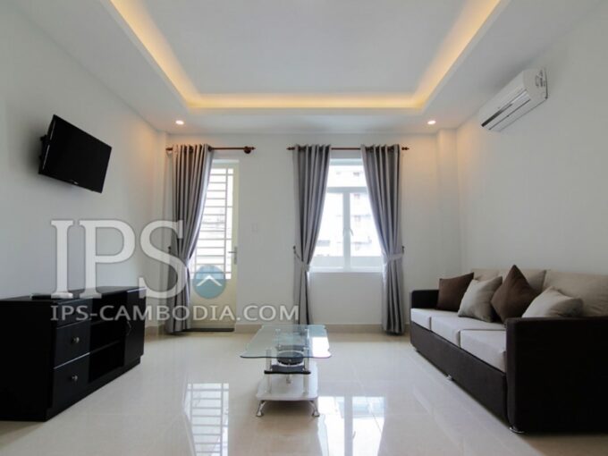 Pristine One Bedroom Serviced Apartment for Rent in Boeung Tompun - Phnom Penh