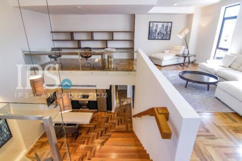 2 Bedroom Duplex Serviced Apartment for Rent - Tonle Bassac- Phnom Penh