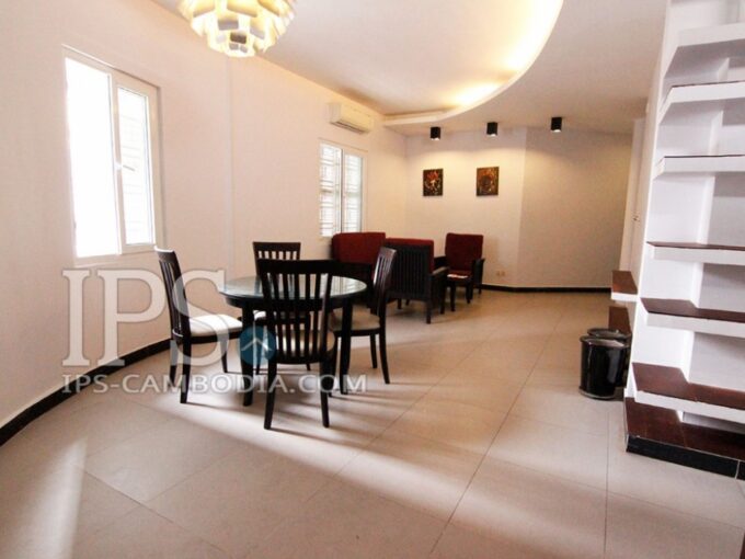 Upgraded Apartment for Rent in Phnom Penh - Three Bedroom in Wat Phnom