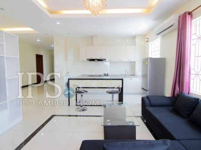 Three Bedroom Serviced Apartment for Rent in Phnom Penh - Tumnob Tuek