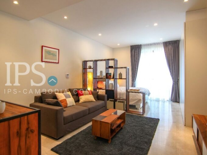 Serviced Studio Apartment For Rent - Tonle Bassac