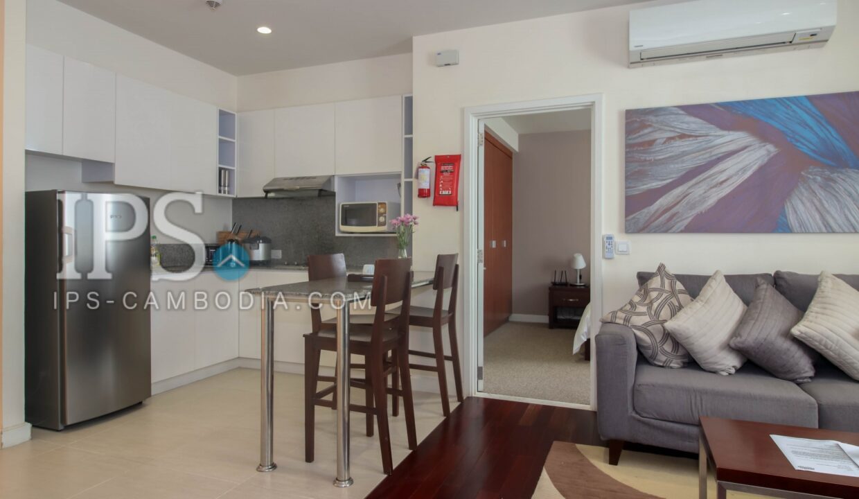 1 Bedroom Serviced Apartment For Rent - Wat Phnom