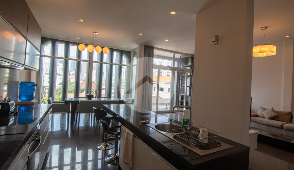 Serviced Apartment for Rent in Tonle Bassac - 2 Bedrooms