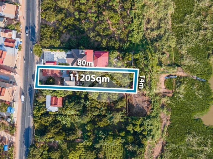 1120 Sqm Riverfront Land For Sale - Preaek Thmei