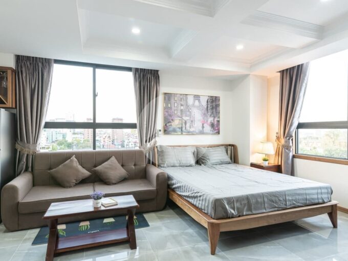 Studio Serviced Apartment For Rent - Daun Penh