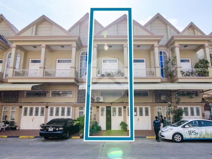 4 Bedroom Link House For Sale - Borey Mongkul Phnom Penh