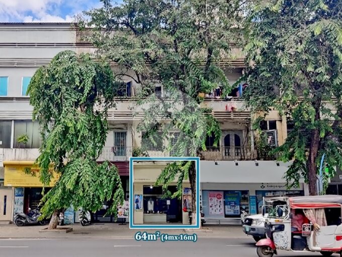 Ground Floor Shophouse For Sale - Norodom BLVD
