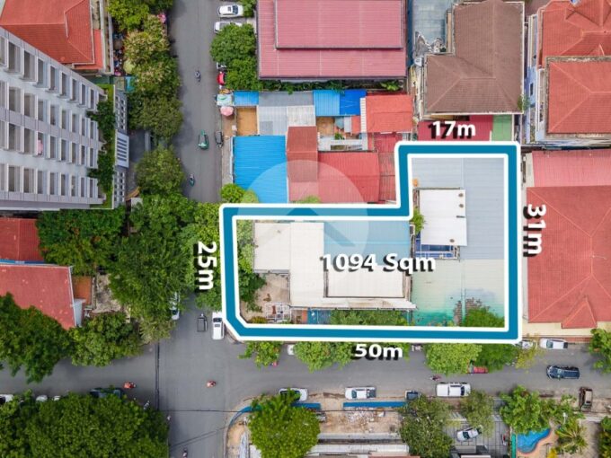 1094 Sqm Corner Land For Sale - BKK1