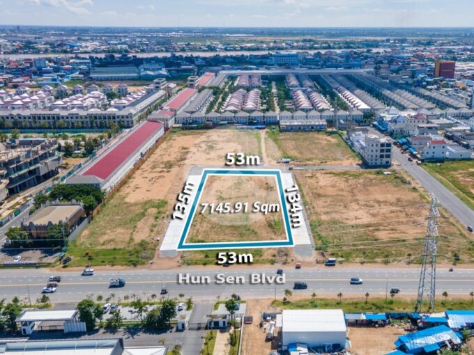 7145 Sqm Commercial Land For Rent - Hun Sen BLVD