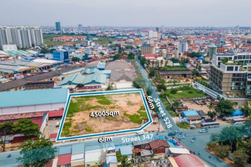 4500 Sqm Commercial Land For Rent - Toul Kork