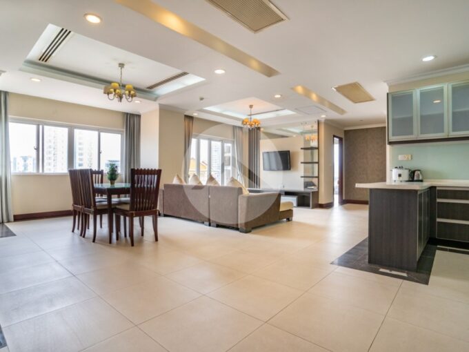 3 Bedrooms Serviced Apartment For Rent - Toul Kork-Phnom Penh