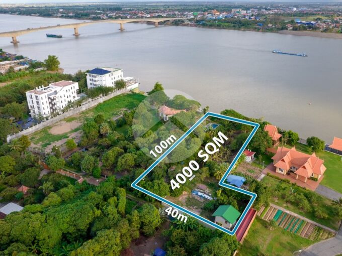 4000 Sqm Land For Sale Along Mekong River- Kandal Province