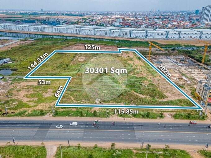 30301 Sqm Commercial Land For Rent - Hun Sen Blvd