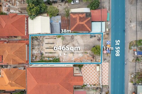646 Sqm Commercial Land For Rent - Boeung Kak 2