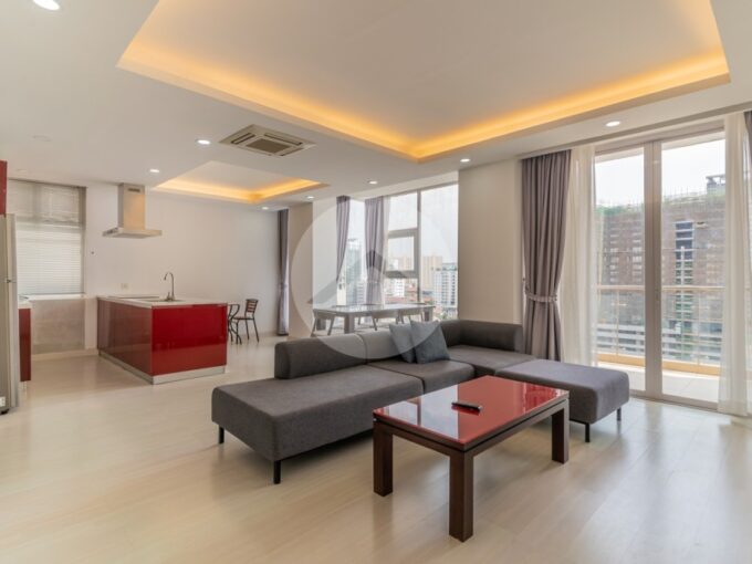 3 Bedroom Serviced Apartment For Rent - BKK1