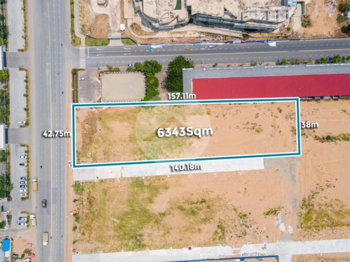 6343 Sqm Commercial Land For Rent - Hun Sen BLVD