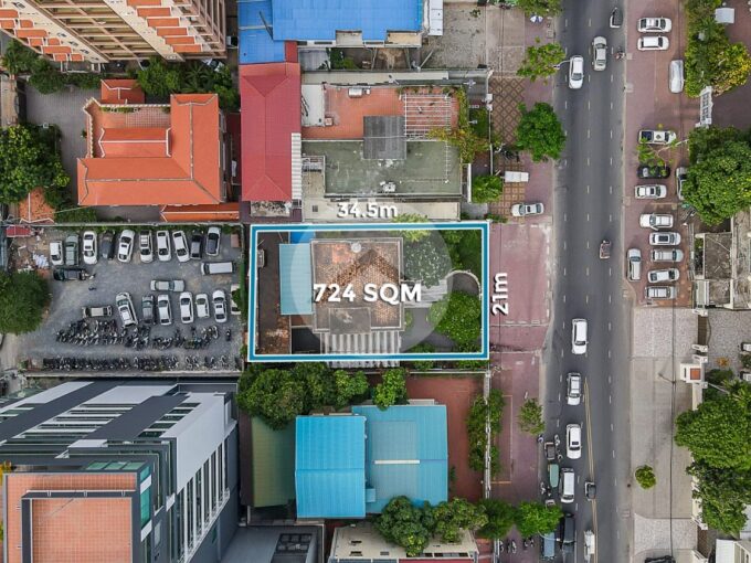 724 Sqm Commercial Villa For Rent - Beoung Raing