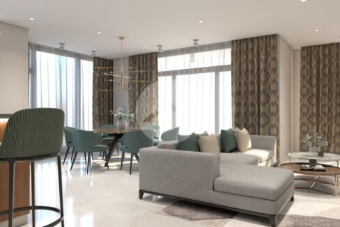 3 Bedroom Condo For Rent - Daun Penh