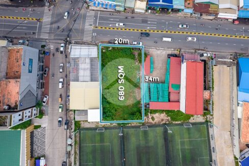 680 Sqm Commercial Land For Rent - Toul Sangke 1