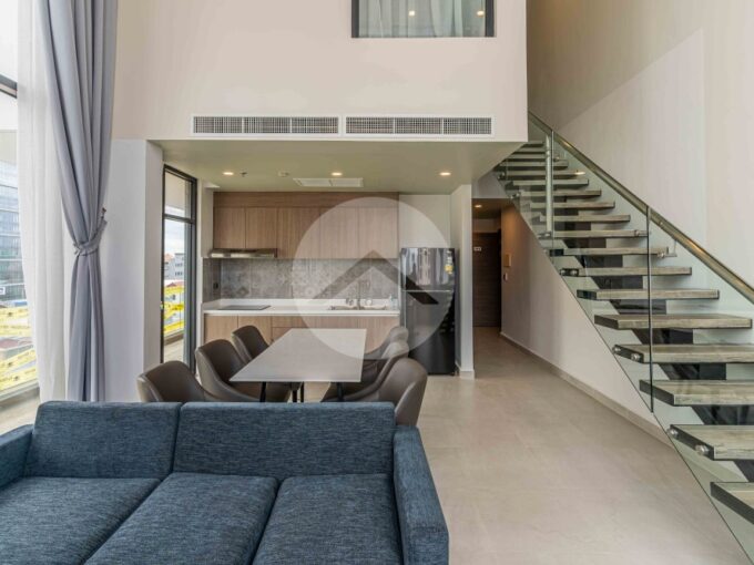 3 Bedroom Serviced Duplex Apartment For Rent - Toul Svay Prey
