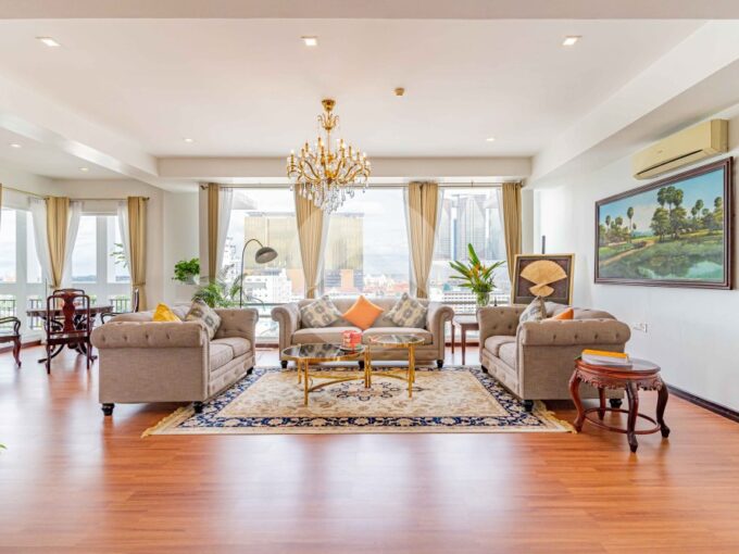 4 Bedroom Serviced Penthouse For Rent - Tonle Bassac
