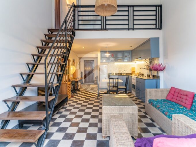 Renovated Loft Apartment For Rent - Phsar Chas