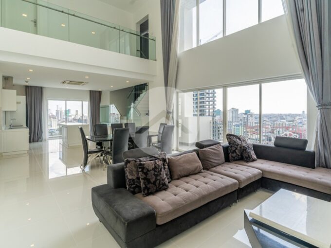 4 Bedroom Duplex Penthouse For Rent - Tumnup Teuk
