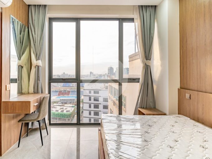 30 Sqm Studio Serviced Apartment For Rent - Beoung Prolit