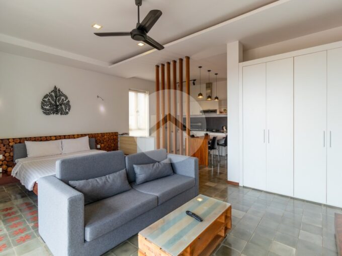 Serviced Studio Apartment For Rent - Svay Dangkum